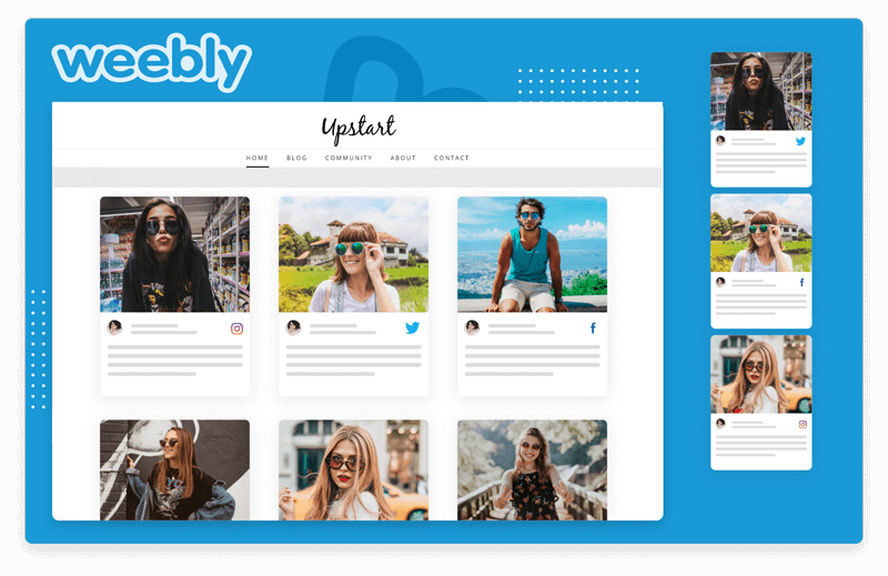 سهم بازار Weebly