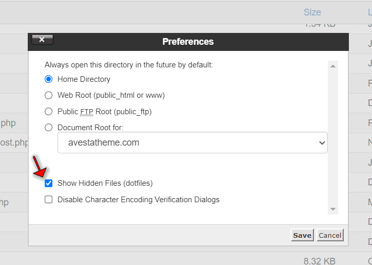 مکان فایل htaccess.