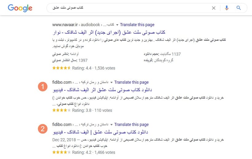 همنوع خواری کلمه کلیدی منفی