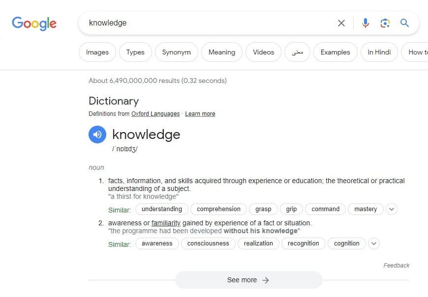 تلفظ کلمات در صفر کلیک(Definations)