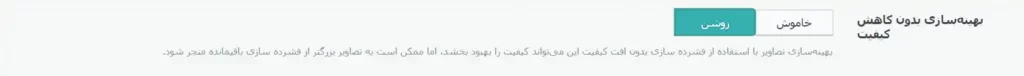 بهینه‌سازی بدون کاهش کیفیت