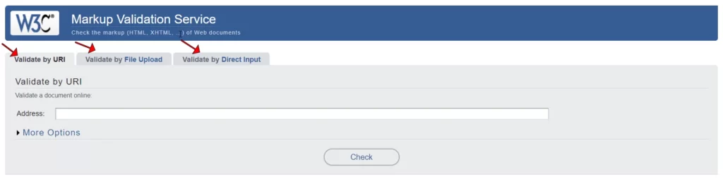 اعتبار سنجی HTML با W3C Validator