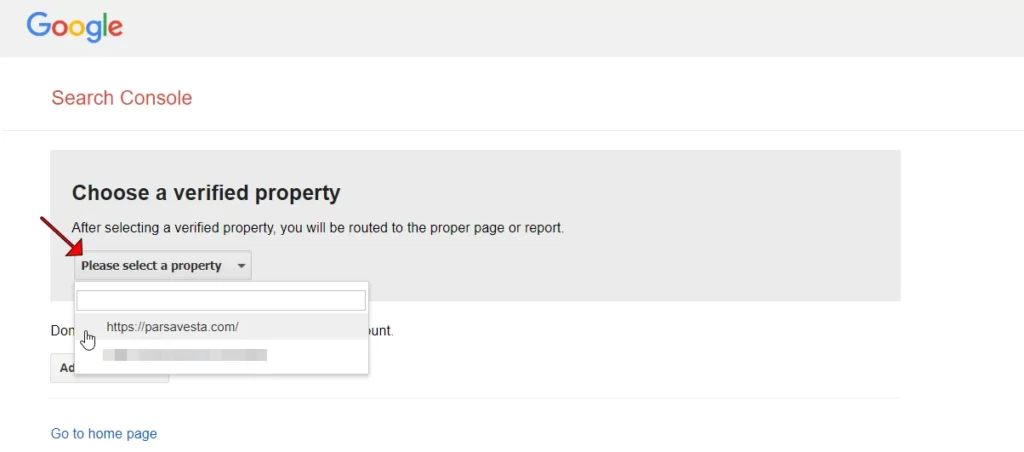 robots.txt Tester را باز کنید