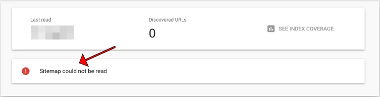 دلایل خطای Sitemap Couldn't fetch