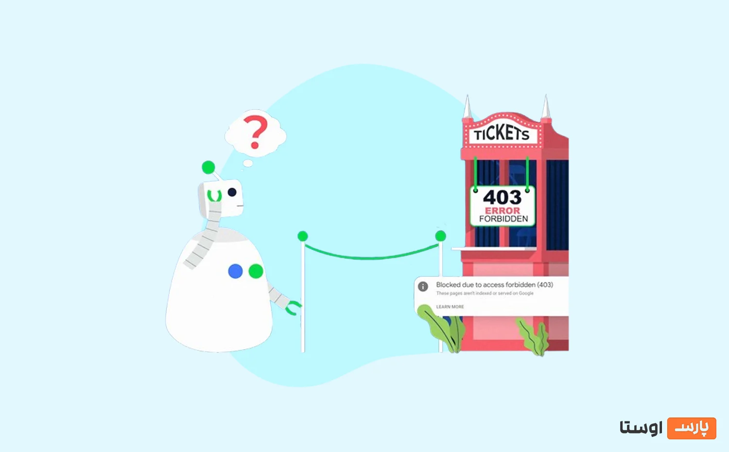 آموزش رفع خطای Blocked due to access forbidden در گوگل سرچ کنسول