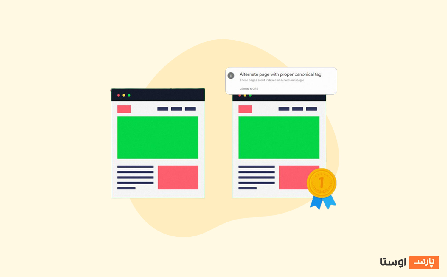 رفع خطای Alternate page with proper canonical tag در گوگل سرچ کنسول