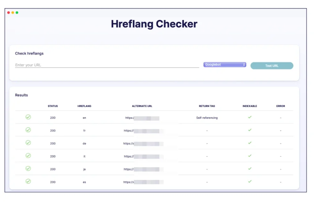  تگ Hreflang نتایج