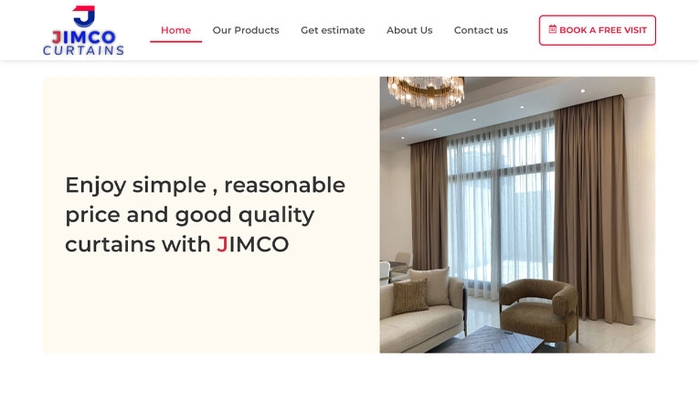 طراحی سایت خارجی jimco.ae با وردپرس